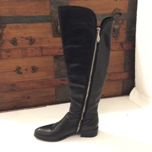 DONALD PILNER real Leather black riding boots